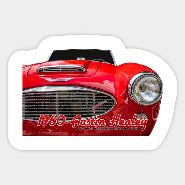 1960 Austin Healey 3000 Mk1 BN7 Convertible Coupe Sticker by Gestalt Imagery